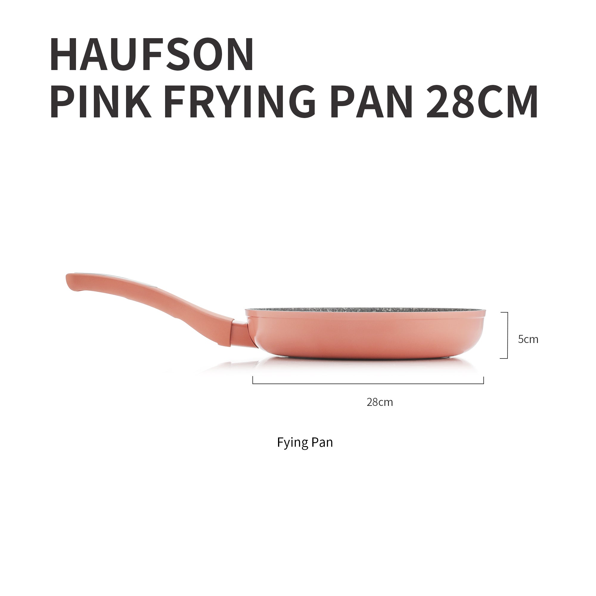 Pink Frying Pan 28cm – Haufson